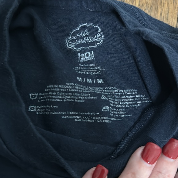 The Simpsons tee shirt blue with Homer Lisa Bart Maggie Marge couch graphic M - Picture 5 of 7